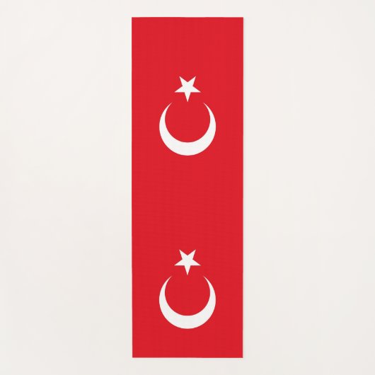 Patriotische Yoga Mats mit türkischer Flagge Yogamatte (Vorderseite)