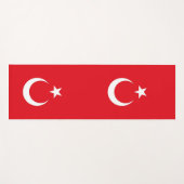 Patriotische Yoga Mats mit türkischer Flagge Yogamatte (Vorderseite (Horizontal))