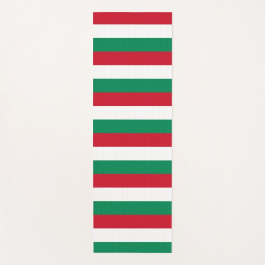 Patriotische Yoga Mats mit ungarischer Flagge Yogamatte (Vorderseite)