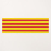 Patriotische Yoga Mats unter der Flagge Katalonien Yogamatte (Vorderseite (Horizontal))