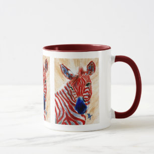 Patriotische Zebra-Tasse Tasse