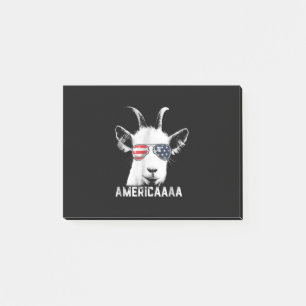 Patriotische Ziege Funny Goat America Post-it Klebezettel
