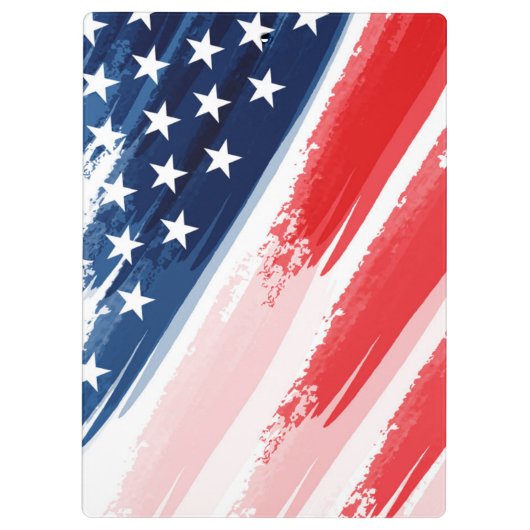 Patriotische Zwischenablage Klemmbrett (Rückseite)