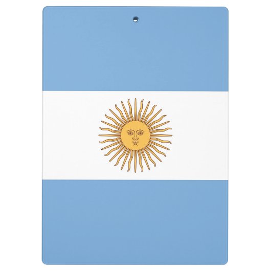 Patriotische Zwischenablage mit argentinischer Fla Klemmbrett (Rückseite)