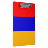Patriotische Zwischenablage mit armenischer Flagge Klemmbrett (Rechts)