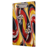 Patriotische Zwischenablage mit belgischen Farben Klemmbrett (Links)