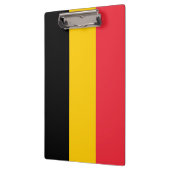 Patriotische Zwischenablage mit belgischer Flagge Klemmbrett (Links)