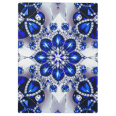 Patriotische Zwischenablage mit blauen weißen Farb Klemmbrett (Rückseite)