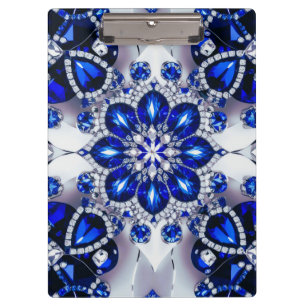 Patriotische Zwischenablage mit blauen weißen Farb Klemmbrett