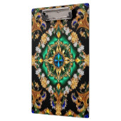 Patriotische Zwischenablage mit brasilianischen Fa Klemmbrett (Links)