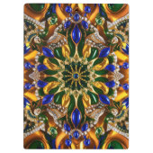 Patriotische Zwischenablage mit brasilianischen Fa Klemmbrett (Rückseite)