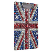Patriotische Zwischenablage mit britischen Farben Klemmbrett (Rechts)