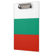 Patriotische Zwischenablage mit bulgarischer Flagg Klemmbrett (Links)