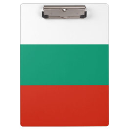 Patriotische Zwischenablage mit bulgarischer Flagg Klemmbrett