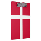 Patriotische Zwischenablage mit dänischer Flagge Klemmbrett (Rechts)