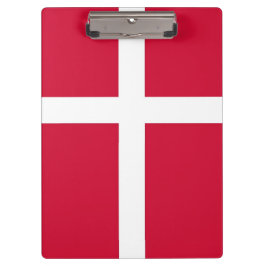 Patriotische Zwischenablage mit dänischer Flagge Klemmbrett