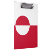 Patriotische Zwischenablage mit der Flagge Grönlan Klemmbrett (Rechts)