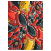 Patriotische Zwischenablage mit deutschen Farben Klemmbrett (Rückseite)