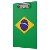 Patriotische Zwischenablage mit Flagge Brasiliens Klemmbrett (Links)