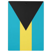Patriotische Zwischenablage mit Flagge der Bahamas Klemmbrett (Rückseite)