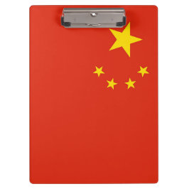 Patriotische Zwischenablage mit Flagge der China Klemmbrett