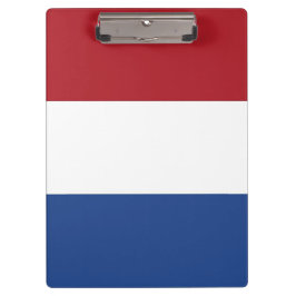 Patriotische Zwischenablage mit Flagge der Niederl Klemmbrett