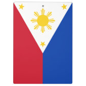 Patriotische Zwischenablage mit Flagge der Philipp Klemmbrett (Rückseite)
