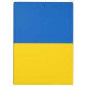 Patriotische Zwischenablage mit Flagge der Ukraine Klemmbrett (Rückseite)