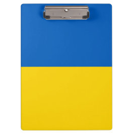 Patriotische Zwischenablage mit Flagge der Ukraine Klemmbrett