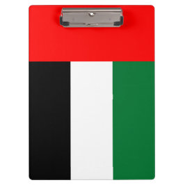 Patriotische Zwischenablage mit Flagge der VAE Klemmbrett