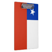 Patriotische Zwischenablage mit Flagge des Chilen Klemmbrett (Rechts)