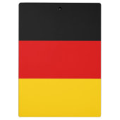 Patriotische Zwischenablage mit Flagge Deutschland Klemmbrett (Rückseite)