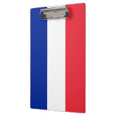 Patriotische Zwischenablage mit Flagge Frankreichs Klemmbrett (Links)
