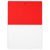 Patriotische Zwischenablage mit Flagge Indonesiens Klemmbrett (Rückseite)