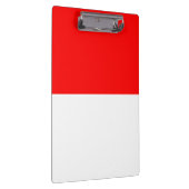 Patriotische Zwischenablage mit Flagge Indonesiens Klemmbrett (Rechts)