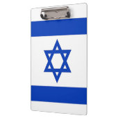 Patriotische Zwischenablage mit Flagge Israels Klemmbrett (Links)