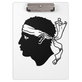 Patriotische Zwischenablage mit Flagge Korsikas Klemmbrett