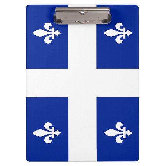 Patriotische Zwischenablage mit Flagge Quebec, Kan Klemmbrett (Vorderseite)