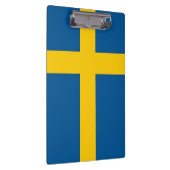 Patriotische Zwischenablage mit Flagge Schwedens Klemmbrett (Rechts)