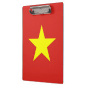 Patriotische Zwischenablage mit Flagge Vietnams Klemmbrett (Links)