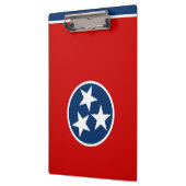 Patriotische Zwischenablage mit Flagge von Tenness Klemmbrett (Links)