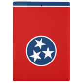 Patriotische Zwischenablage mit Flagge von Tenness Klemmbrett (Rückseite)