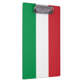 Patriotische Zwischenablage mit italienischer Flag Klemmbrett (Rechts)