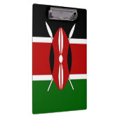 Patriotische Zwischenablage mit kenianischer Flagg Klemmbrett (Rechts)