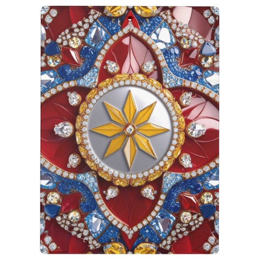 Patriotische Zwischenablage mit kolumbianischen Fa Klemmbrett (Rückseite)