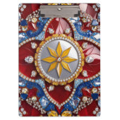 Patriotische Zwischenablage mit kolumbianischen Fa Klemmbrett (Vorderseite)