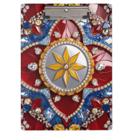 Patriotische Zwischenablage mit kolumbianischen Fa Klemmbrett