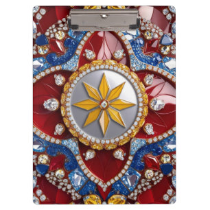 Patriotische Zwischenablage mit kolumbianischen Fa Klemmbrett