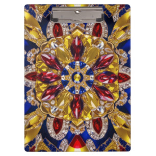 Patriotische Zwischenablage mit kolumbianischen Fa Klemmbrett