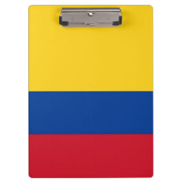 Patriotische Zwischenablage mit kolumbianischer Fl Klemmbrett